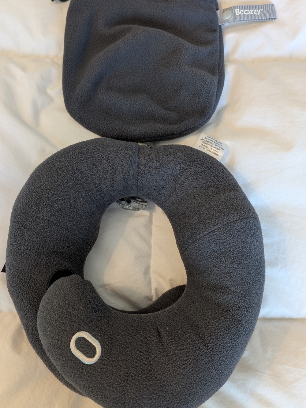 Bcozzy Gray Travel Neck Pillow